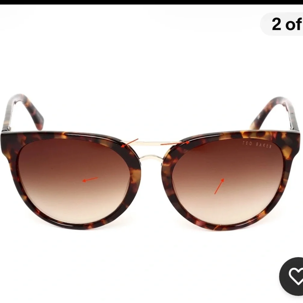 Ted Baker B645 sunglasses woman’s tortoise 55mm gradient brown sunglasses‎